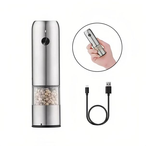 Portable Mini Electric Pepper Sea Salt Grinder_maomaolike.com