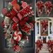 Creative Christmas Upside-Down Tree, Christmas Door Hanging, Christmas Candy Tree Alternative Decoration_maomaolike.com