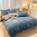 Factory Wholesale Export Cross-Border E-commerce Rabbit Fur Thickened Waffle Milk Fleece Warm Four-Piece Set_maomaolike.com