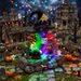 Halloween Miniature Village Witch Shoe House Resin Figurine With Colorful LED Lights Spooky Tabletop Ornament Party Decor_maomaolike.com