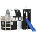 Children's Bed Curtains - White Black, Polyester, Tunnel And Tower, Playful Design, Durable_maomaolike.com