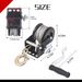 800lbs Boat Trailer Winch, Hand Winch With Gloves, Heavy Duty Hook With 33ft Steel Cable, Manual Operated Winch For Trailers ATV UTV Boat Marine_maomaolike.com