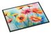 Gerbera Daisies In Watercolor Doormat Front Door Mat Indoor Outdoor Rugs For Entryway, Non Slip Washable Low Pile, 24H X 36W_maomaolike.com