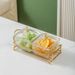 6-Section Glass Serving Tray - Elegant Snack Fruit Platter Entertaining (Dishwasher Safe Non-Slip Base Perfect For Nuts_maomaolike.com