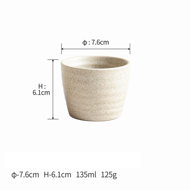 Coarse Pottery Tea Cup, Japanese Casual Cup, Host Cup_maomaolike.com