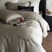 High-End Tencel Cotton Brushed Four-Piece Set Solid Color Simple Embroidery Color-Block Duvet Cover Bed Sheet Thickened Soft Beddi_maomaolike.com
