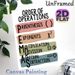 Order Of Operations Painting Poster, Soft-toned Typographic Educational Poster, Clear Math Operation Rule Reference For Study Spaces And Classrooms_maomaolike.com
