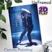 Pop Dance Icon Painting Poster, Moody Blue-toned Dynamic Dance Pose Poster, Captures Iconic Stage Vibe, Ideal For Living Room And Music Studio_maomaolike.com