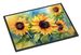 Sunflowers In Watercolor Doormat Front Door Mat Indoor Outdoor Rugs For Entryway, Non Slip Washable Low Pile, 24H X 36W_maomaolike.com
