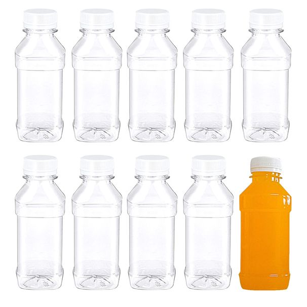 10/20Pcs 100ml Clear Refillable Empty Plastic Leakproof Portable Juice Water Drink Containers Beverage Bottles_maomaolike.com