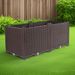 SOGA 80cm Raised Planter Box Vegetable Herb Flower Outdoor Plastic Plants Garden Bed Deepen_maomaolike.com