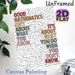 Mathematics Quote Painting Poster, Vibrant Typography With Various Math Equations Poster, Inspirational Math Saying Ideal For Study Room, Classroom_maomaolike.com