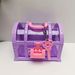 1pc Pink/Purple Cute Makeup Box, Plastic Toy Box With Lock, Treasure Chest Jewelry Case, Decoration Ornament Case Girls Dressing_maomaolike.com