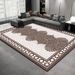 Living Room Rug,Large Rug,Oversized, Gold Leaves Design,Bedroom Rug,Soft And Thick, Machine Washable, Thickened Rug, Bedside Rug,Decorative Indoor Rug_maomaolike.com