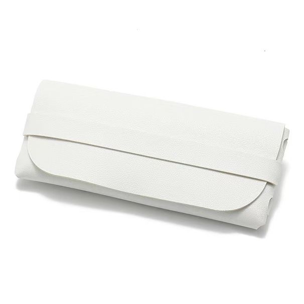 Unisex Glasses Case Black leather glasses case PVC nail buckle soft bag Sunglasses case Sunglasses case Glasses bag_maomaolike.com