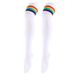 Unisex Over-the-knee cotton stockings stockings for women preppy rainbow striped stockings colorful tall socks for women JK socks_maomaolike.com