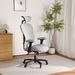 Big And Tall Office Chair Mesh Breathable, Gaming Chair With Adjustable Backrest Height & Headrest Angle & Adaptive Lumbar Lupport, Executive Computer Desk Chair With 2D Flip-Up Arms, Grey_maomaolike.com