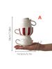 1pc Cup Overlapping Shape Ceramic Vase Modern European And American Style Design Small Fresh Vase Can Be Used To Decorate The Vase_maomaolike.com