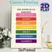 French Days Of The Week Painting Poster, Colorful Vintage Decorative Poster, Clear French Weekday Text Design, Great For French Language Learning_maomaolike.com