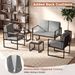 Set Of 2 Mid Century Modern Single Sofa Chairs With Cushions Adjustable Foot For Living Rooms, Home Workspaces, Or Waiting Areas_maomaolike.com