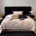 2 High-End American Thickened Milk Velvet Four-Piece Set Carved Warm Coral Duvet Cover Winter Double-Sided Fleece Bedding_maomaolike.com