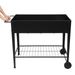 Mobile Metal Raised Garden Bed Cart With Legs, Elevated Tall Planter Box With Wheels For Outdoor Indoors House Patio Backyard Vegetables Tomato DIY Herb Grow Black_maomaolike.com