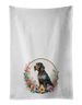 German Wirehaired Pointer And Flowers Kitchen Towel Set Of 2 White Dish Towels Decorative Bathroom Hand Towel For Hand, Face, Hair, Yoga, Tea, Dishcloth, 19 X 28", White_maomaolike.com