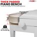 5CORE Duet Piano Bench W Storage For Two Wooden Adjustable Keyboard Stool - Adults & Kids - PNB DT WH_maomaolike.com