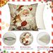 Christmas Pillow Covers 18x18 Inch Set Of 4 Santa Claus Reindeer Decorative Vintage Throw Pillow Covers Winter Retro Farmhouse Decoration For Home Couch BTHZ-140B18_maomaolike.com