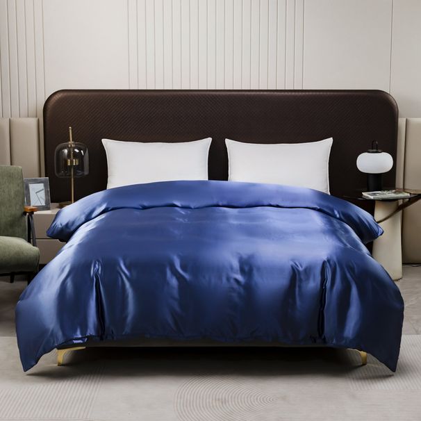 Spring And Summer Four-Piece Set Silky Smooth Duvet Pillowcase Quilt Cover Satin Tribute Washed Ice Silk Bed Sheet Wholesale_maomaolike.com