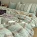 Wholesale INS Korean Retro Floral Four-Piece Pastoral Style Homestay Pure Jacquard Washed Cotton 4-Piece Set_maomaolike.com