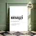 Unagi Definition Painting Poster, Minimalist Black & White Typographic Text Poster, Stylish Word Definition Decor Idea For Home Office, Living Room_maomaolike.com