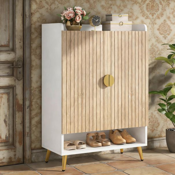 Shoe Cabinet, Shoe Storage Organizer With Adjustable Shelves_maomaolike.com