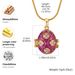 Vintage Enamel Colorful Easter Egg Pendant Eggshell Locket Openable Charm Necklace Fashion Jewelry Party Gift For Women_maomaolike.com