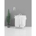 2-Tier Laundry Hamper 110L Large Oxford Clothes Basket Sorter With, Lid And Sorting Cards For Clothes & Toys Storage,White_maomaolike.com