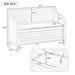 Rustic Style Solid Wood Entryway Multifunctional Storage Bench With Safety Hinge_maomaolike.com