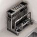 Kitchen Household And Chopstick Holder Cutting Board Pot Lid Rack Multi-functional Knife Storage Rack_maomaolike.com