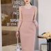 Women's Clothing Long Sleeve High-end Temperament Professional Suit Goddess Fan Two-piece Dress Celebrity Style_maomaolike.com