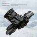 Semi-u double line men's gloves plus fleece thickened warm gloves Cycling waterproof cold autumn and winter gloves_maomaolike.com