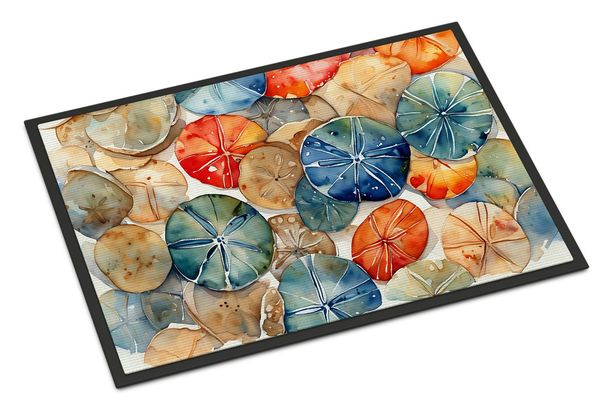 Sand Dollars Doormat Front Door Mat Indoor Outdoor Rugs For Entryway, Non Slip Washable Low Pile, 24H X 36W_maomaolike.com