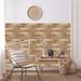 20pcs Self-adhesive Wall Tile Stickers, Light Brown And Dark Brown, Bathroom Wall Decoration Wallpaper, Kitchen DIY Peeling Tile Stickers, 30x30 Cm_maomaolike.com