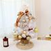 Artificial Christmas Tree, Mini Table Top Christmas Trees With Lights, Pre-lit Small Christmas Pine For Home, Office, Party Decoration, White Xmas Decorations_maomaolike.com