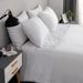 Luxury Modern Minimalist Bedding - White Velvet Patchwork Set For US Twin Beds_maomaolike.com