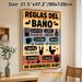 Bathroom Rules Painting Poster, Vintage Color-blocked Spanish-style Bathroom Guidelines Poster, Provides Clear Bathroom Etiquette Reminders, Ideal For_maomaolike.com