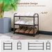 Home Furniture Stackable Retractable Shoe Rack Stainless Steel Door Simple Storage Dormitory Assembly Slippers Shoe Rack Durable_maomaolike.com