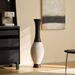 39-Inch Tall Standing Designer Floor Vase - Durable Artificial Rattan - Elegant Two-Tone Dark Brown Finish - Ideal Decor Accent For Living Room, Bedroom, Entryway - Stylish Home Decor Statement Piece_maomaolike.com