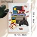 Retro Gaming Console Painting Poster, Vibrant Flat-Style Vintage Game Devices Poster, Nostalgic Gaming Decor Ideal For Game Room, Bedroom_maomaolike.com