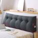 SOGA 2X 100cm Dark Grey Triangular Wedge Bed Pillow Headboard_maomaolike.com
