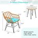 3 Pieces Rattan Furniture Set With Cushioned Chair Table_maomaolike.com