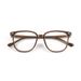 Unisex Olive Green Glasses Myopic Female Anti-blue Light Prescription Plain Thin Square Eye Frame Fashion Man_maomaolike.com